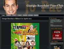 Tablet Screenshot of giorgioronchinifansclub.com